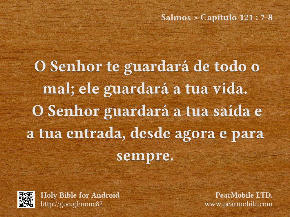 Salmos, Capítulo 121:7-8